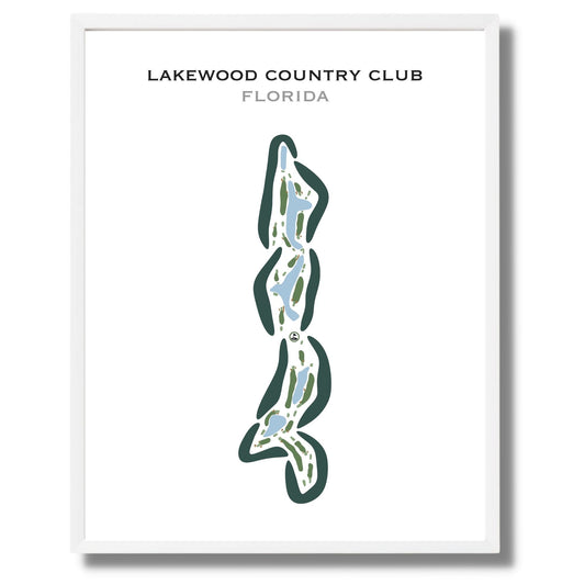 Lakewood Country Club, Florida - Printed Golf Courses