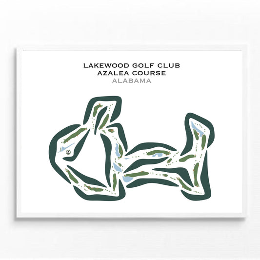 Lakewood Golf Club - Azalea Course, Alabama - Printed Golf Courses
