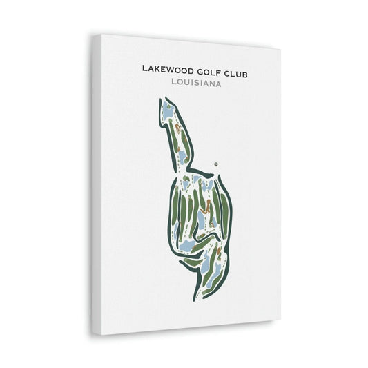Lakewood Golf Club, Louisiana - Printed Golf Courses