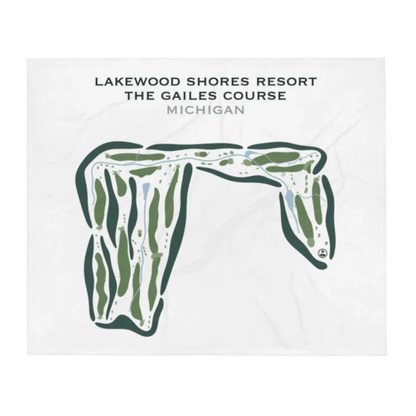 Lakewood Shores Resort, The Gailes Course, Michigan - Printed Golf Courses