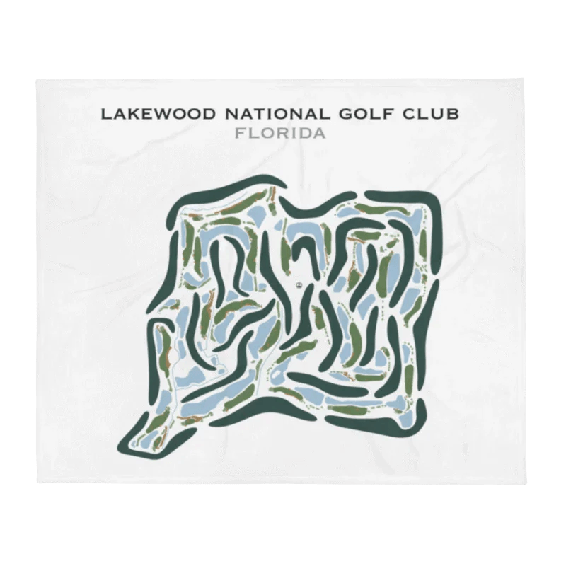 Lakewood National Golf Club Commander and Piper Course, Florida - Printed Golf Courses