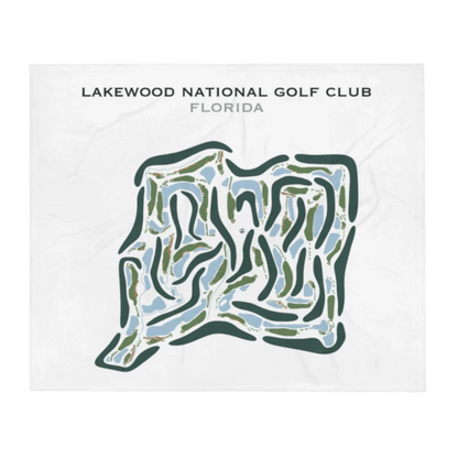 Lakewood National Golf Club Commander and Piper Course, Florida - Printed Golf Courses