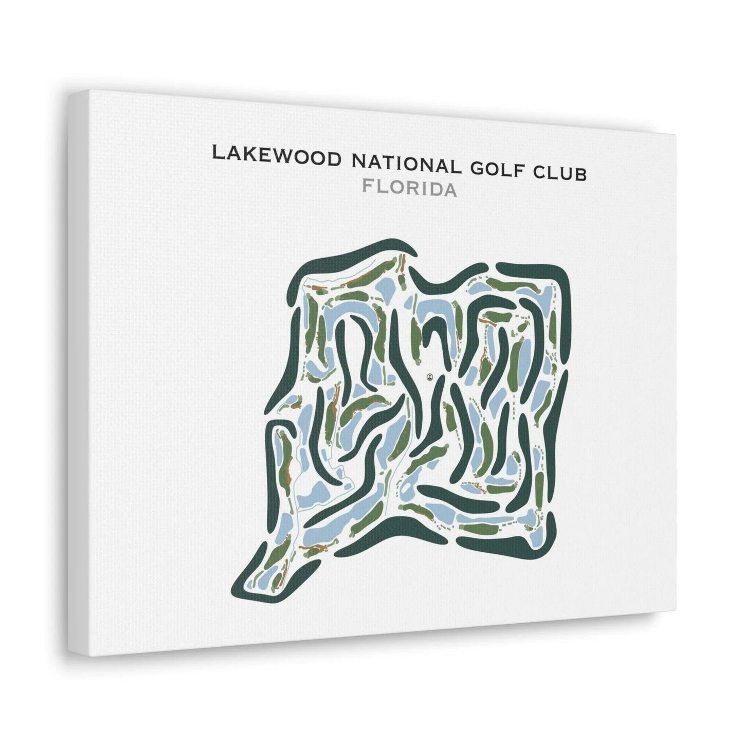 Lakewood National Golf Club Commander and Piper Course, Florida - Printed Golf Courses
