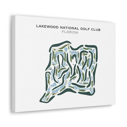 Lakewood National Golf Club Commander and Piper Course, Florida - Printed Golf Courses