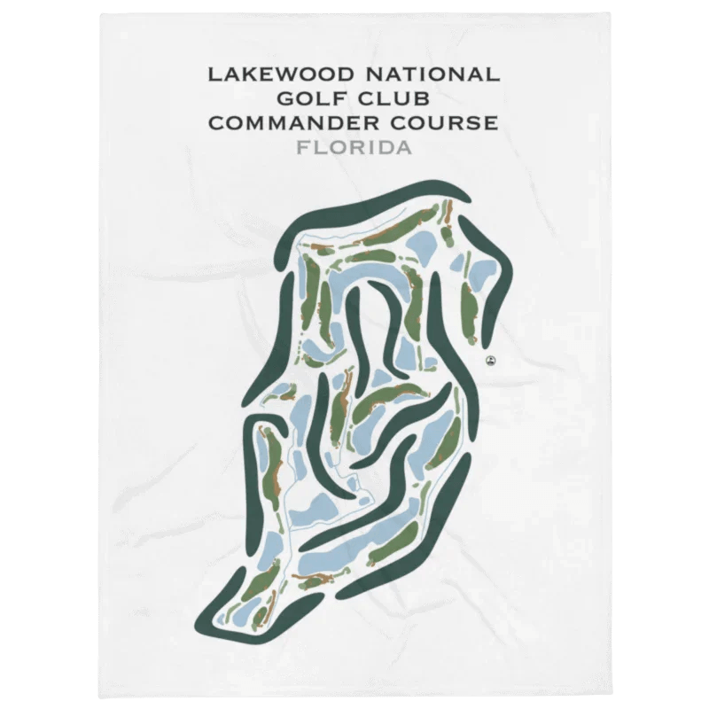 Lakewood National Golf Club Commander Course, Florida - Printed Golf Courses