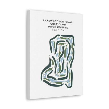 Lakewood National Golf Club Piper Course, Florida - Printed Golf Courses