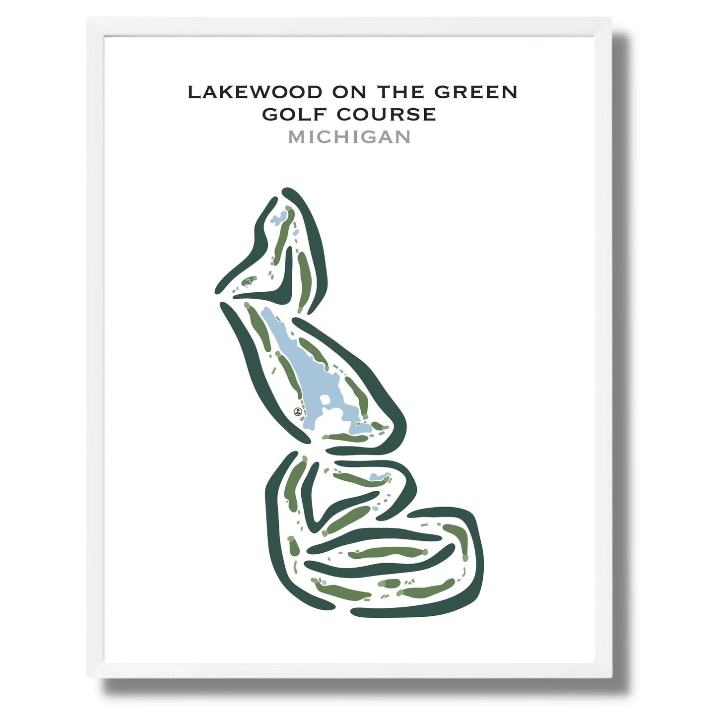 Lakewood on the Green Golf Course, Michigan - Printed Golf Courses