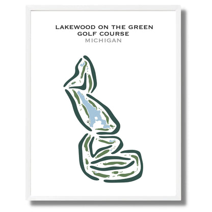 Lakewood on the Green Golf Course, Michigan - Printed Golf Courses