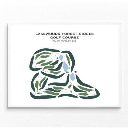 Lakewoods Forest Ridges Golf Course, Wisconsin - Printed Golf Courses