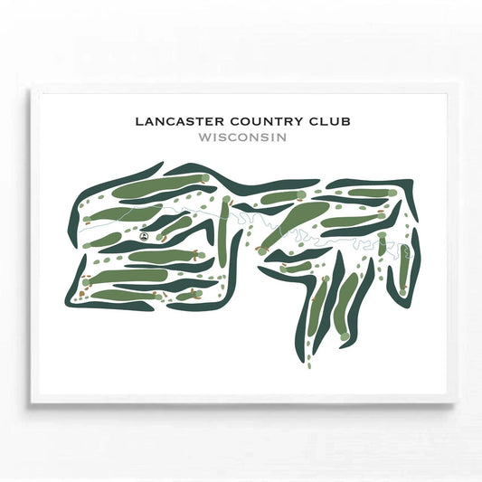 Lancaster Country Club, Wisconsin - Printed Golf Courses