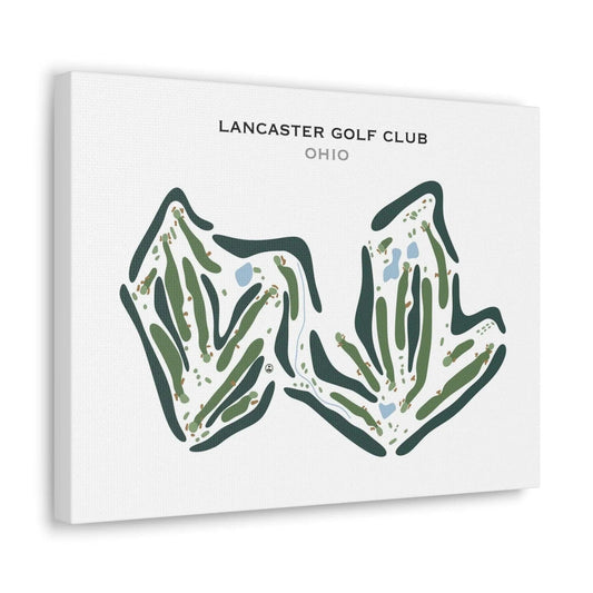 Lancaster Golf Club, Ohio - Printed Golf Course