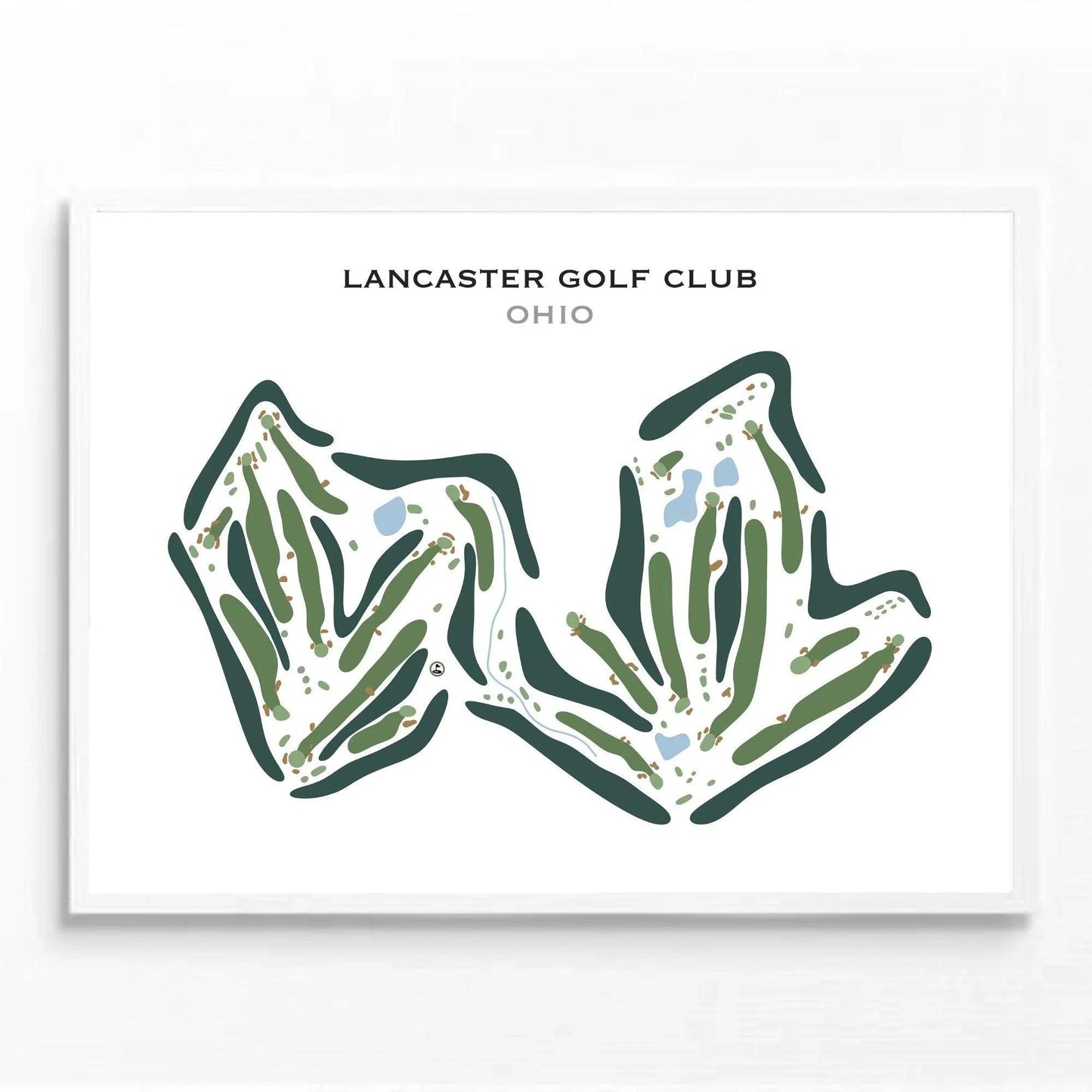 Lancaster Golf Club, Ohio - Printed Golf Course
