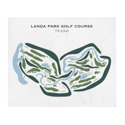 Landa Park Golf Course, Texas - Printed Golf Courses