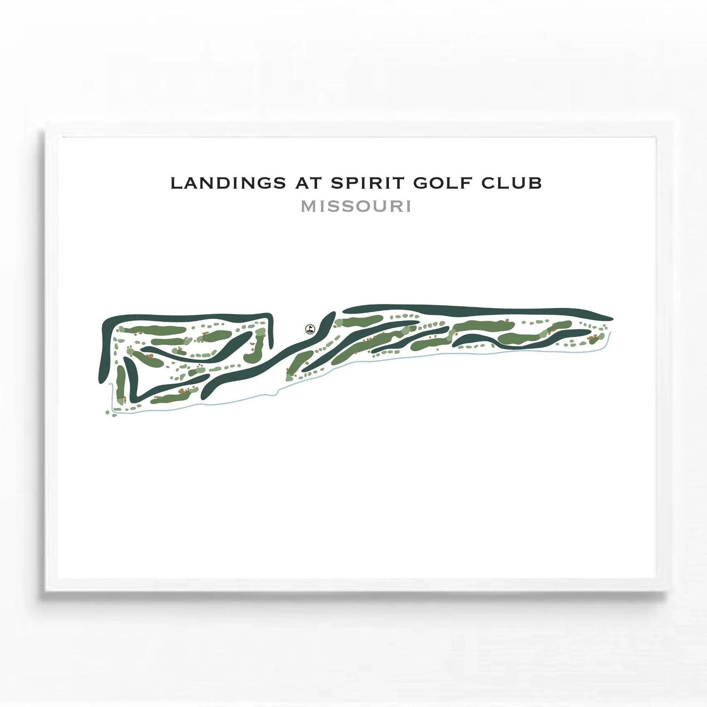 Landings At Spirit Golf Club, Missouri - Printed Golf Courses