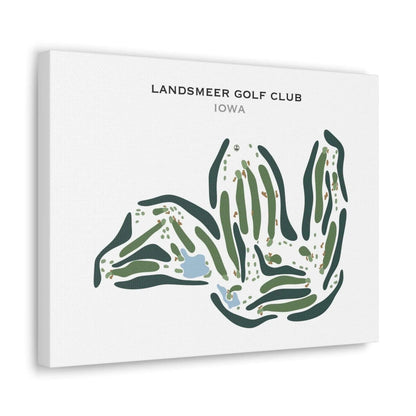 Landsmeer Golf Club, Iowa - Printed Golf Course