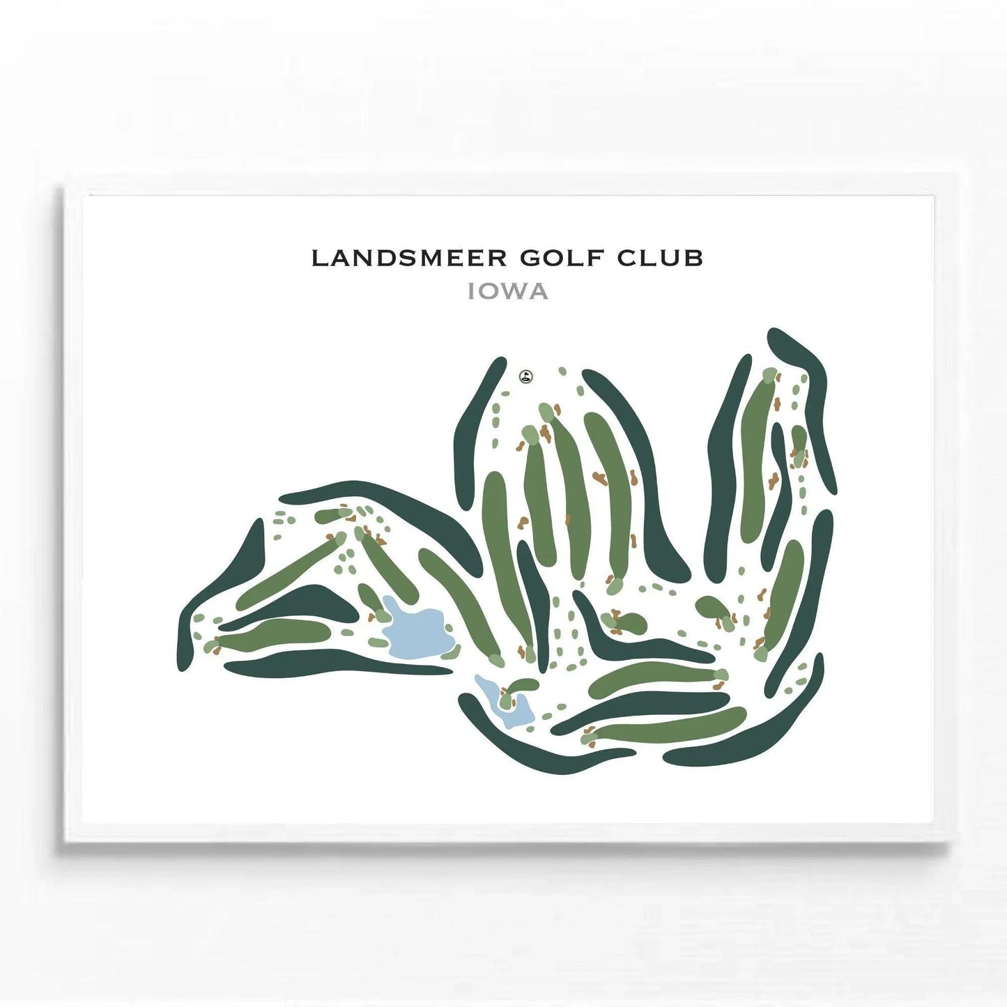 Landsmeer Golf Club, Iowa - Printed Golf Course