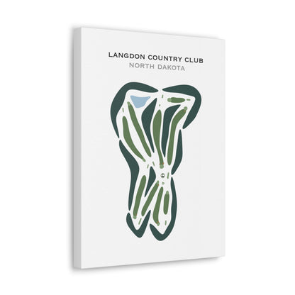 Langdon Country Club, North Dakota - Printed Golf Courses