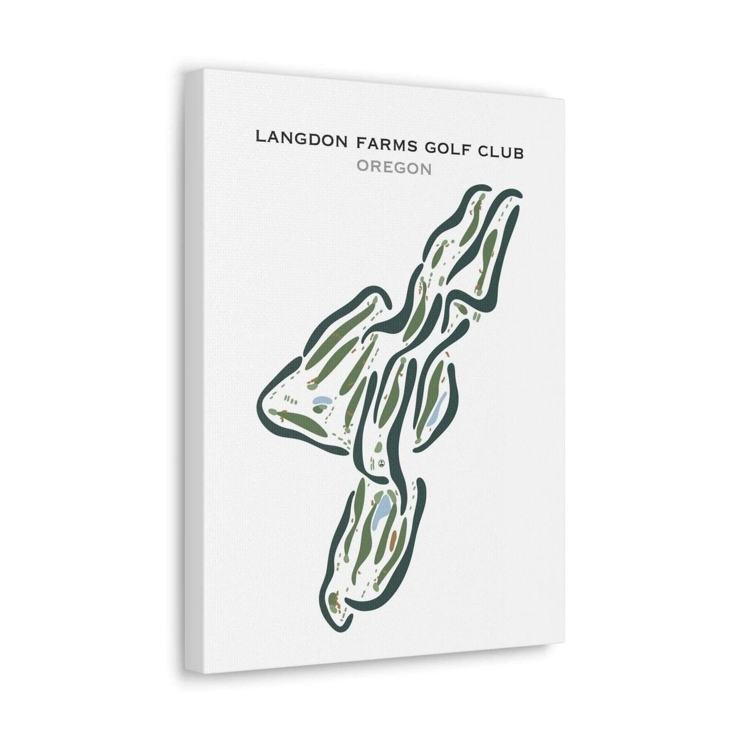 Langdon Farms Golf Club, Oregon - Printed Golf Courses