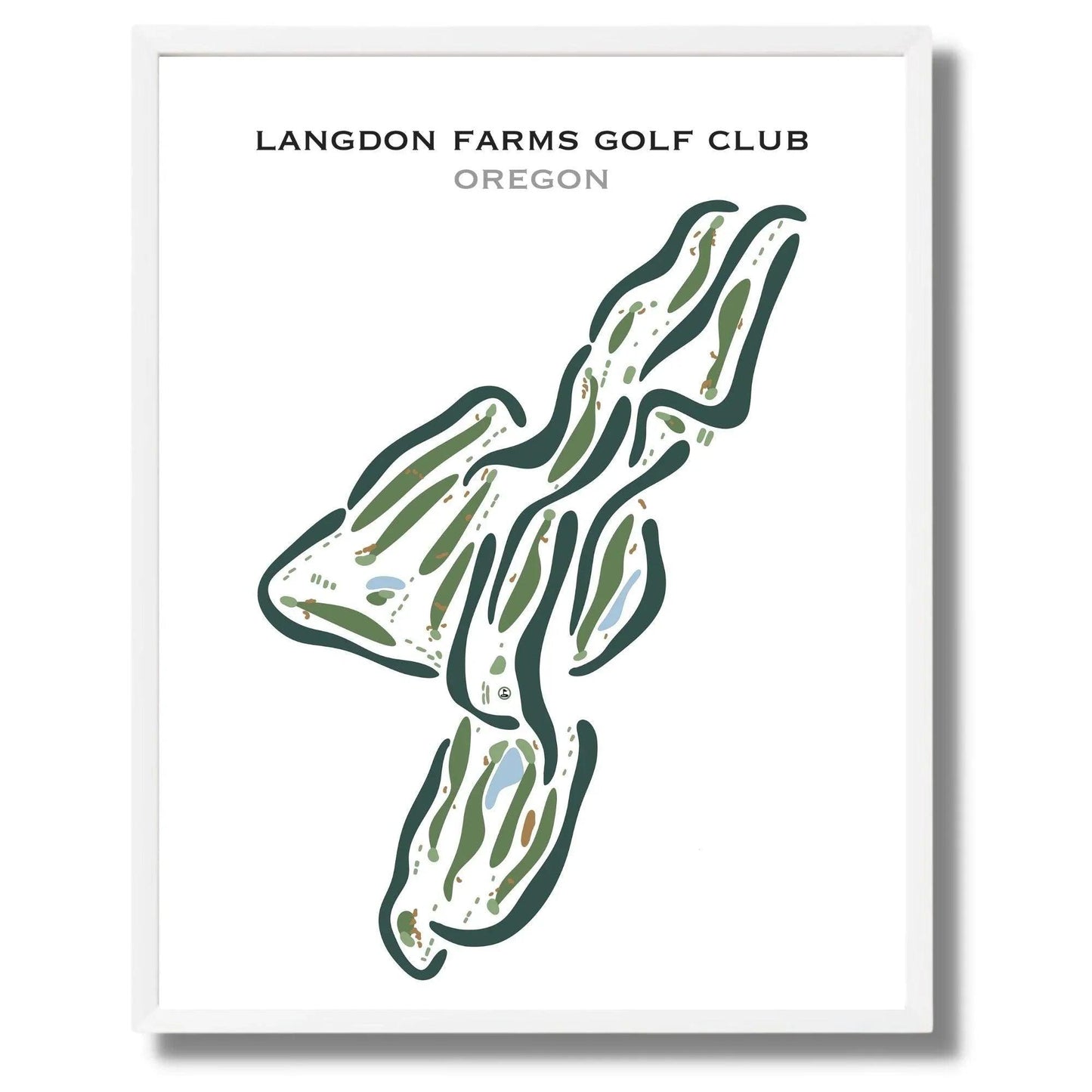 Langdon Farms Golf Club, Oregon - Printed Golf Courses