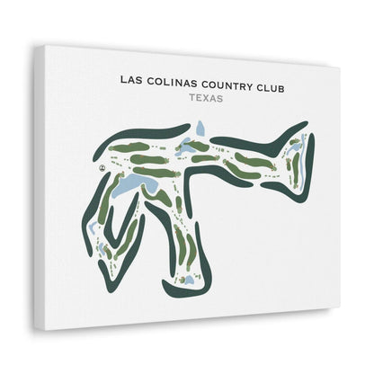 Las Colinas Country Club, Texas - Printed Golf Courses