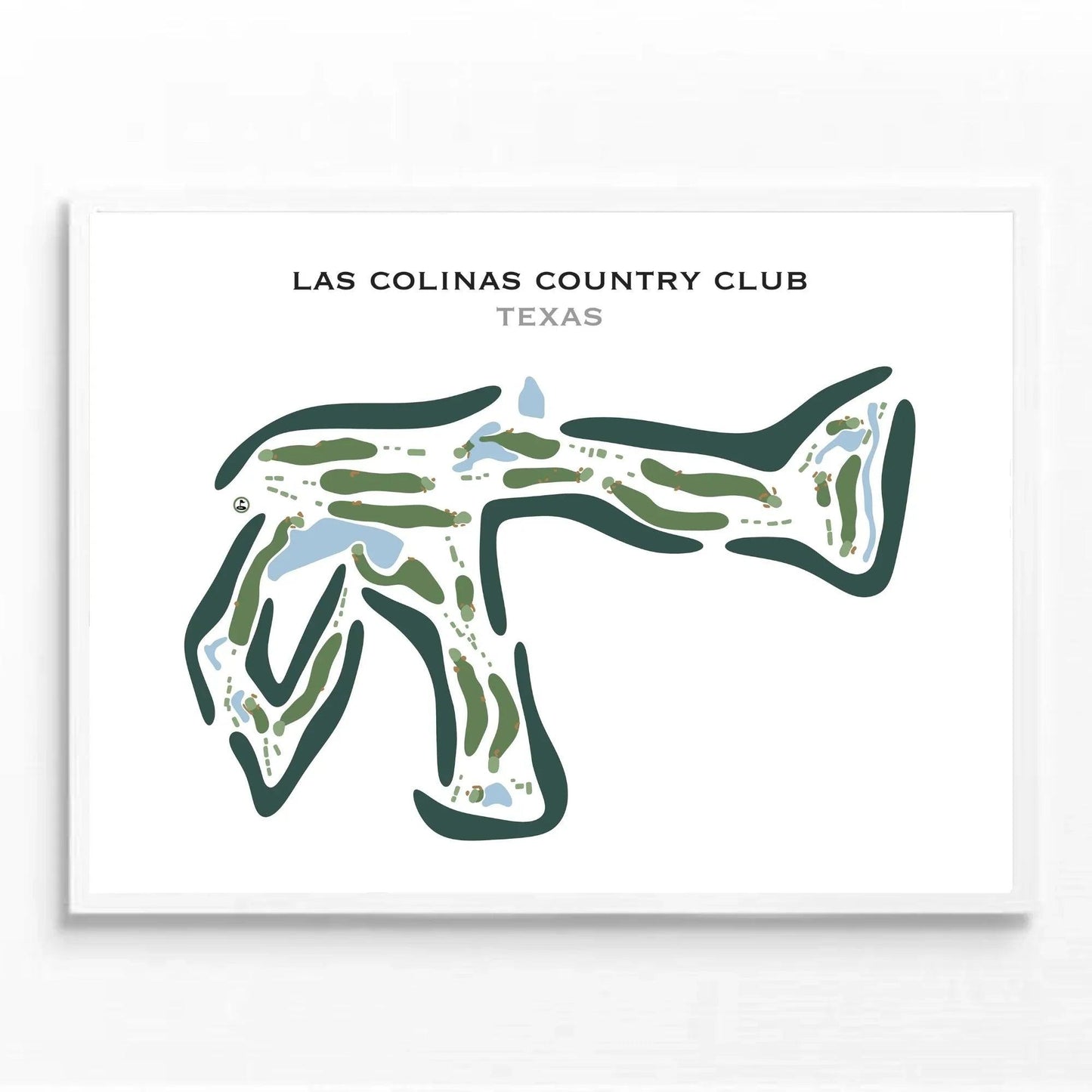 Las Colinas Country Club, Texas - Printed Golf Courses