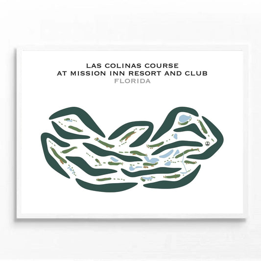 Las Colinas Course at Mission Inn Resort & Club, Florida - Printed Golf Courses
