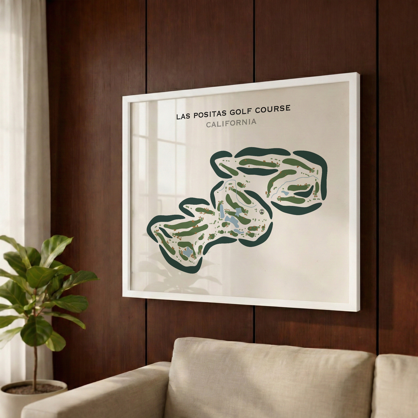 Las Positas Golf Course, California - Printed Golf Courses