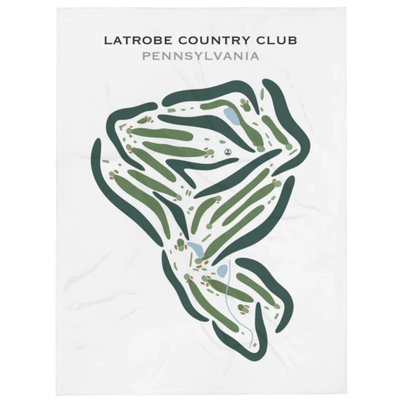 Latrobe Country Club, Pennsylvania - Printed Golf Courses