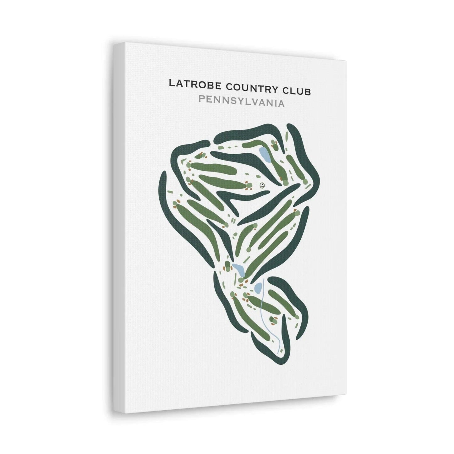 Latrobe Country Club, Pennsylvania - Printed Golf Courses