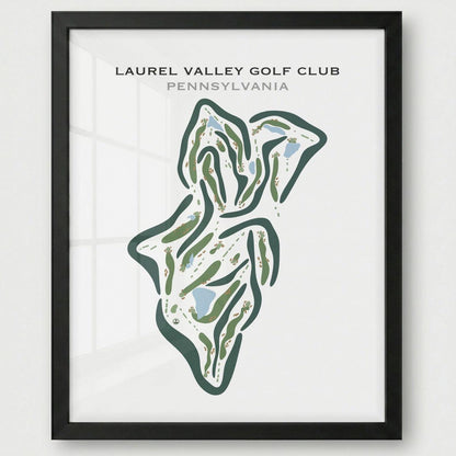 Laurel Valley Golf Club, Pennsylvania - Printed Golf Courses
