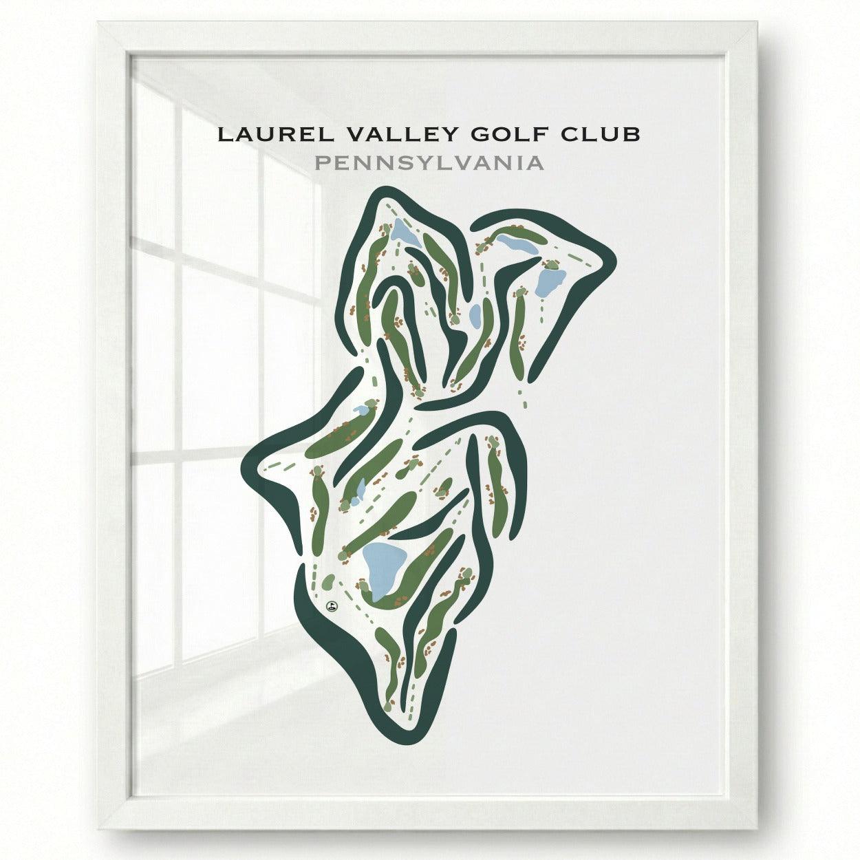 Laurel Valley Golf Club, Pennsylvania - Printed Golf Courses