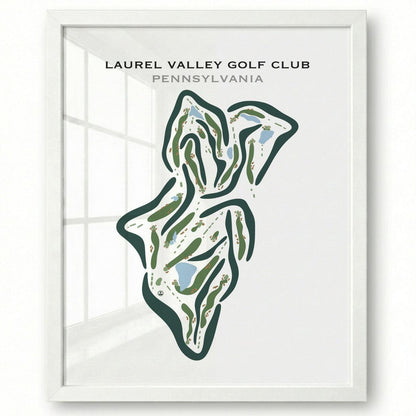 Laurel Valley Golf Club, Pennsylvania - Printed Golf Courses
