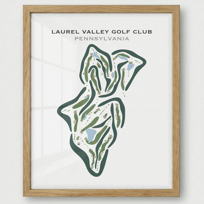 Laurel Valley Golf Club, Pennsylvania - Printed Golf Courses