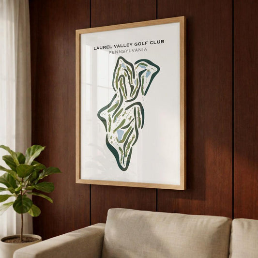 Laurel Valley Golf Club, Pennsylvania - Printed Golf Courses