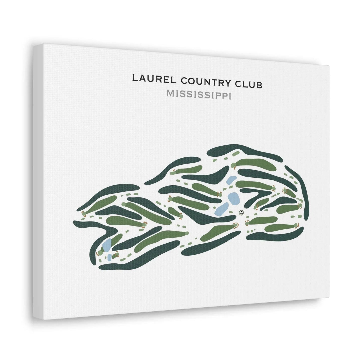 Laurel Country Club, Mississippi - Printed Golf Course