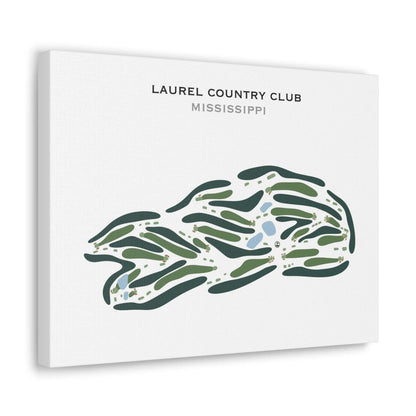 Laurel Country Club, Mississippi - Printed Golf Course