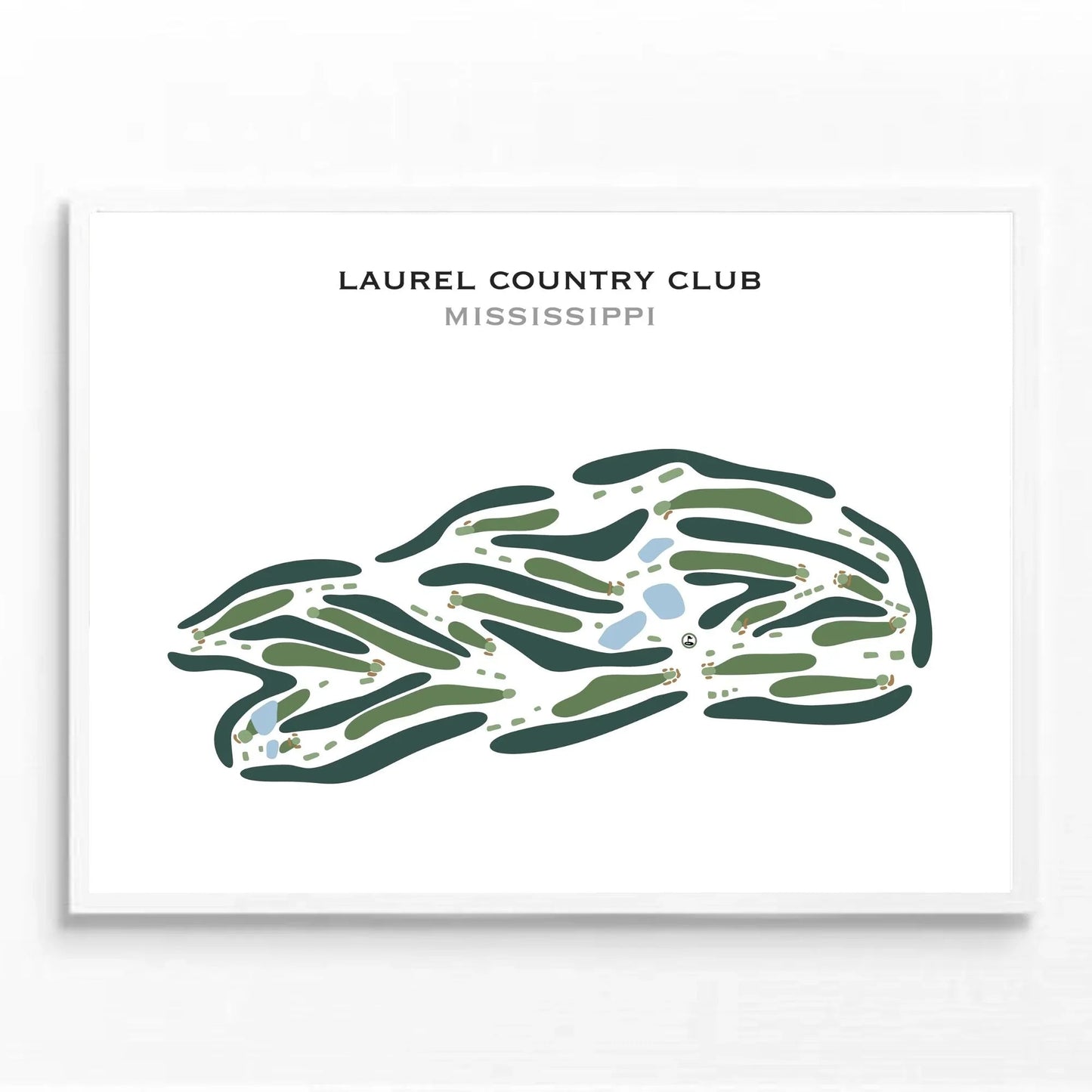 Laurel Country Club, Mississippi - Printed Golf Course