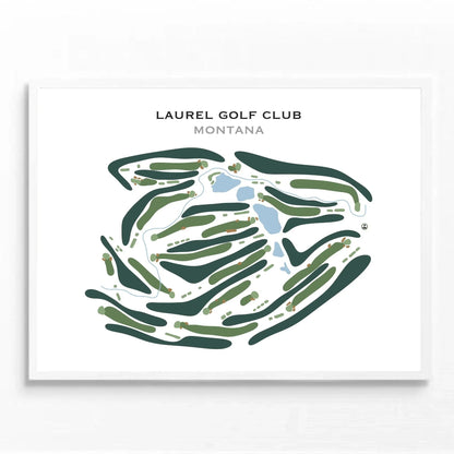 Laurel Golf Club, Montana - Printed Golf Course