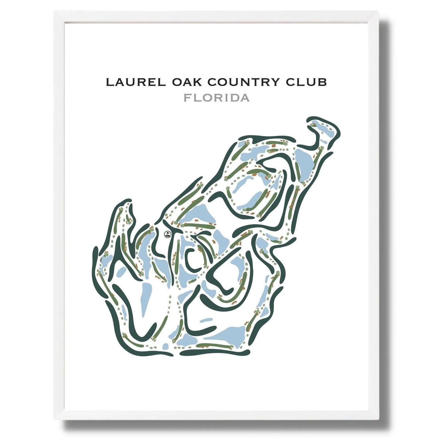 Laurel Oak Country Club, Florida - Printed Golf Courses