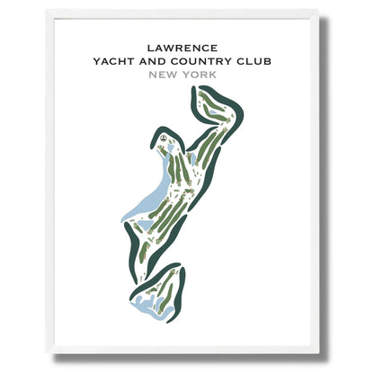 Lawrence Yacht and Country Club, New York - Printed Golf Courses