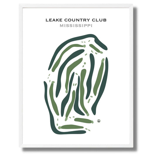 Leake Country Club, Mississippi - Printed Golf Course