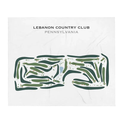 Lebanon Country Club, Pennsylvania - Printed Golf Course