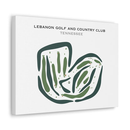 Lebanon Golf & Country Club, Tennessee - Printed Golf Courses