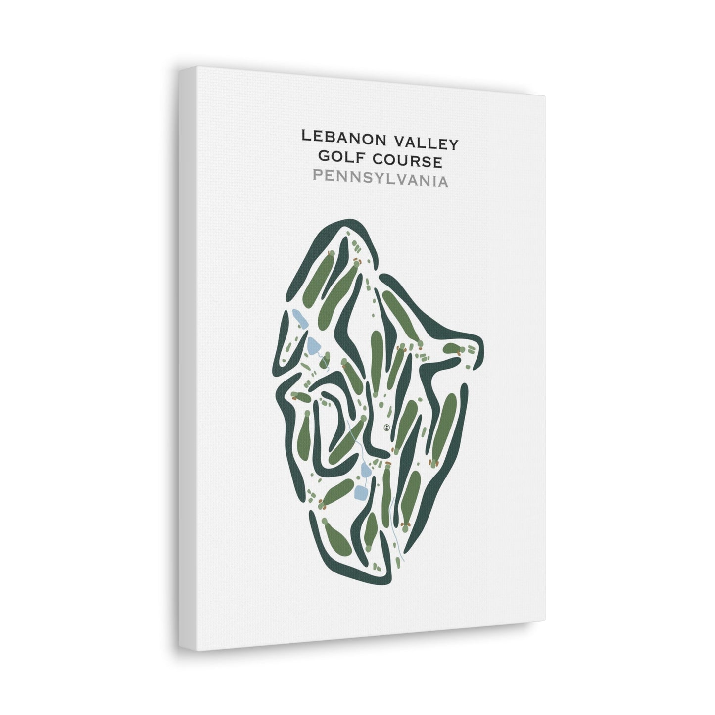 Lebanon Valley Golf Course, Pennsylvania - Printed Golf Courses