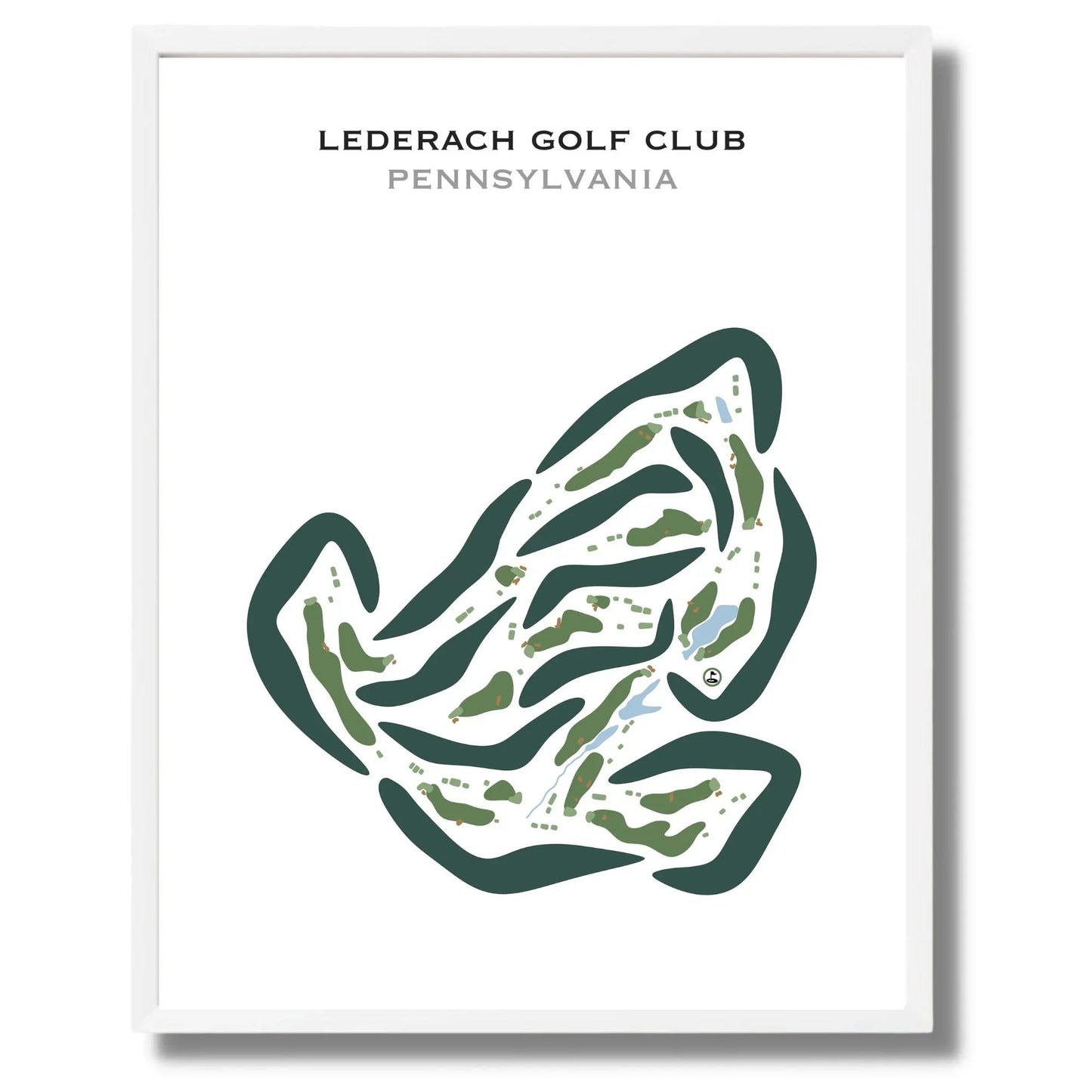 Lederach Golf Club, Pennsylvania - Printed Golf Courses