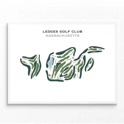 Ledges Golf Club, Massachusetts - Printed Golf Course