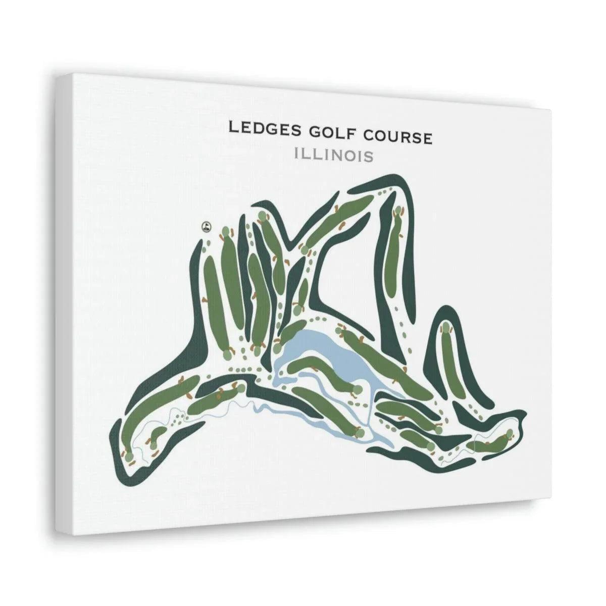 Ledges Golf Course, Illinois - Printed Golf Courses