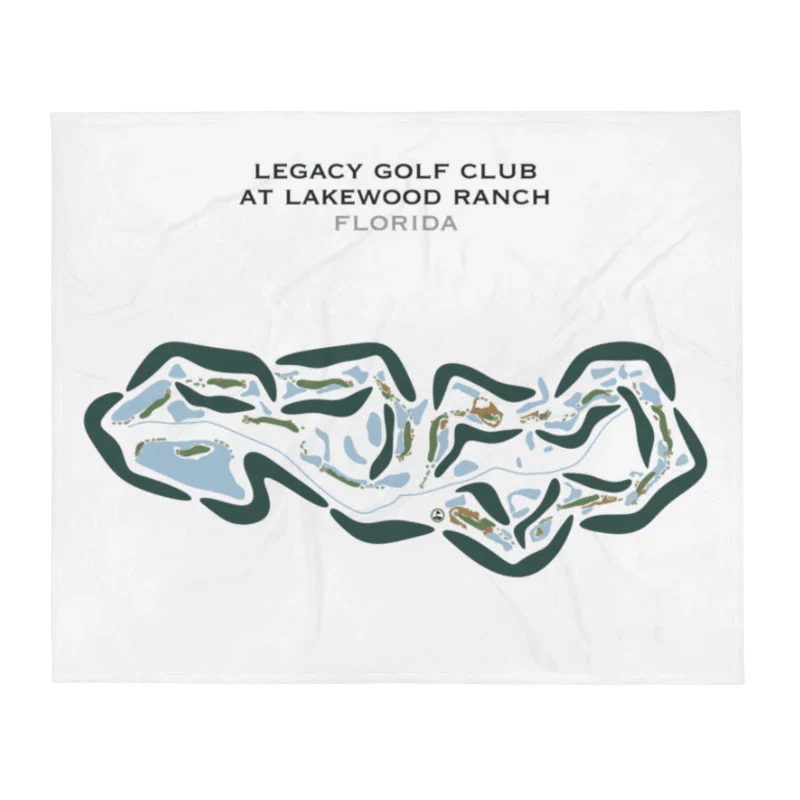 Legacy Golf Club At Lakewood Ranch, Florida - Printed Golf Courses