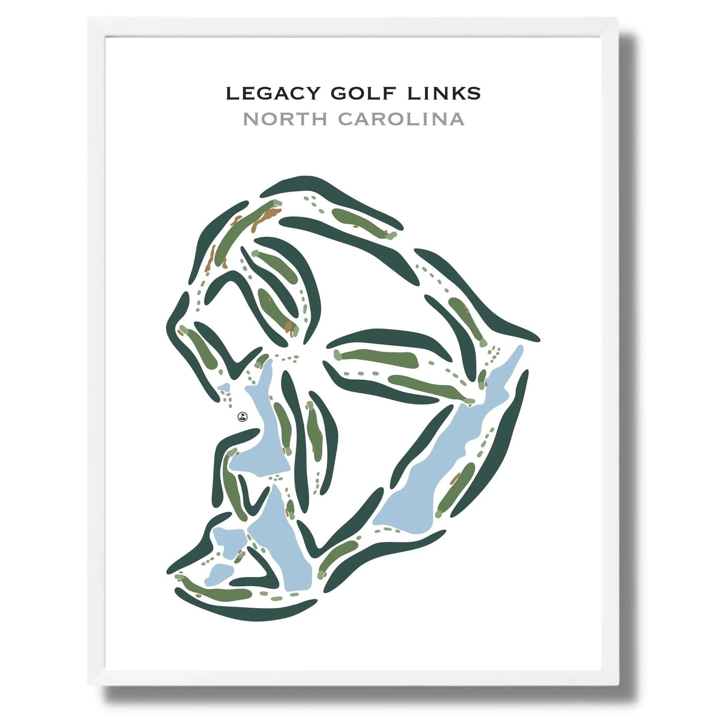 Legacy Golf Links, North Carolina - Printed Golf Course