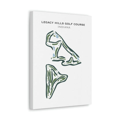 Legacy Hills Golf Course, Indiana - Printed Golf Courses